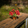 Load image into Gallery viewer, Gosia Suchodolska IGMA Red Ranunculus Arrangement in Ceramic Vase Exclusive