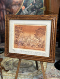 Load image into Gallery viewer, Framed John Anthony Miller Etching Sepia Tones Balmoral Castle 147/250, close view