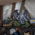 Load image into Gallery viewer, Black Wooden Halloween Curio Cabinet OOAK Miniature with Magical Contents & Gargoyle