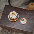 Load image into Gallery viewer, Tiered Layered French Miniature Halloween Dessert Cake & Donut Plate