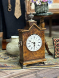 Load image into Gallery viewer, Signed Small Time Georgian Keith Bougourd France Mantel Clock, side view