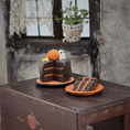 Load image into Gallery viewer, Halloween Ghost & Pumpkin Chocolate Cake OOAK Dessert & Extra Slice