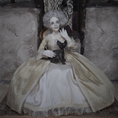Load image into Gallery viewer, Hairless Spooky Sphynx Black Cat Statue OOAK Artisan Miniature Dollhouse Pet Figure (2011)