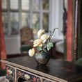 Load image into Gallery viewer, Vase with white flowers on a decorative table in a softly blurred room setting