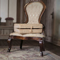 Load image into Gallery viewer, Wicker storage trunk on a wooden chair with a blurred background