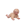 Load image into Gallery viewer, Joan Blackwood Blonde Crawling Baby 1:12 Sculpted Porcelain Miniature Doll