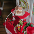 Load image into Gallery viewer, Dollhouse Miniature Light-Up English Cottage, in a festive room