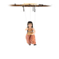 Load image into Gallery viewer, Peach Arabian Belly Dancer Marionette Puppet Doll by Loretta Kasza