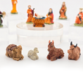 Load image into Gallery viewer, dollhouse Miniature nativity scene figures with animals on a white background