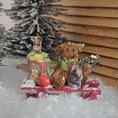 Load image into Gallery viewer, Miniature Snowy Christmas Vignette – Le Coffre D’Emilie in faux snow