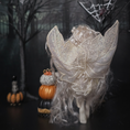 Load image into Gallery viewer, Clay Fantasy Good Fairy Doll Whimsical OOAK Handcrafted Miniature with Translucent Wings