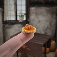 Load image into Gallery viewer, Pumpkin Pie & Tart Pair of Desserts Vintage Artisan Hand Sculpted Fall Miniature Desserts