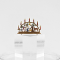 Load image into Gallery viewer, Miniature Schwibbogen Nativity Scene – Hand-Carved Wood on a white background