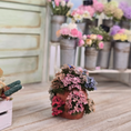 Load image into Gallery viewer, Colorful Flowering Hydrangea Plant in Terracotta Planter with Butterfly Realistic