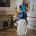 Load image into Gallery viewer, Victorian Fashion Doll in Blue Original Marcia Backstrom Sculpted Clay Dollhouse
