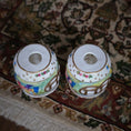Load image into Gallery viewer, Hand Painted Gilt Chinese Porcelain Chinoiserie Drum Garden Stools Seats