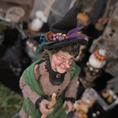 Load image into Gallery viewer, Friendly Witch by Creager Studios OOAK Sculpted Clay Halloween Character Lady Doll