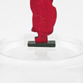 Load image into Gallery viewer, Miniature Folk Art Santa Figurine – Signed Richards 1981, close up on signature