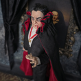 Load image into Gallery viewer, Count Dracula Miniature OOAK Hand-Sculpted Clay Vampire Character Doll by Marcia Backstrom