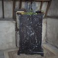 Load image into Gallery viewer, Black Wooden Halloween Curio Cabinet OOAK Miniature with Magical Contents & Gargoyle