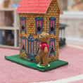 Load image into Gallery viewer, Artisan Hand-Sculpted Storybook Toy Teddy Bear Dollhouse Shelf Sitter