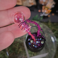 Load image into Gallery viewer, Magical Potion in Cauldron with Pink Poison Hand Sculpted OOAK Whimsical Halloween Miniature