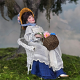 Load image into Gallery viewer, Victorian Summer Beauty in Signed Wicker Chair Original Marcia Backstrom Doll 2001