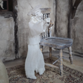 Load image into Gallery viewer, Edwardian Boy Ghost Doll OOAK Haunted Miniature Child with Slingshot & Chair by Pat Benedict