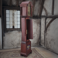 Load image into Gallery viewer, Wizard’s Grandfather Clock Hand-Carved Wood with Painted Halloween Motifs, Signed