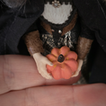 Load image into Gallery viewer, Old Woman Witch by Marcia Backstrom & Falcon Miniatures Resin Halloween Character Lady Doll