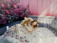 Load image into Gallery viewer, Almudena Gonzalez Spain Clay Sleeping Little Girl Doll w Pillow & Teddy Bear