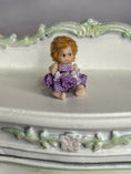 Load image into Gallery viewer, Sculpted Clay Jointed Baby Doll sitting on dresser