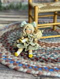 Load image into Gallery viewer, Robin Betterley Signed Sculpted Clay Blonde Toy Doll Holding Her Dolly 1984, front view