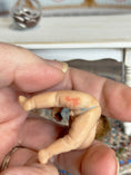 Load image into Gallery viewer, Signed Sculpted Clay Messy Naked Baby Boy with Cookie Jar 1986, underside signature