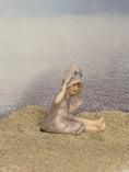 Load image into Gallery viewer, Antique Sculpted Porcelain Edwardian Era Swimmer Girl Figurine, side view