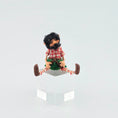 Load image into Gallery viewer, black-bearded elf dollhouse doll on white background