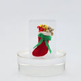 Load image into Gallery viewer, Red Christmas stocking with toys inside on a white background