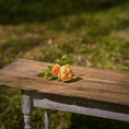 Load image into Gallery viewer, Gosia Suchodolska IGMA Artisan Miniature Rich Yellow Triple Stem Rose Arrangement Magpie Exclusive