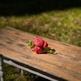 Load image into Gallery viewer, Gosia Suchodolska IGMA Artisan Miniature Red Triple Stem Rose Arrangement Magpie Exclusive