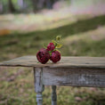 Load image into Gallery viewer, Gosia Suchodolska IGMA Artisan Miniature Burgundy Triple Stem Rose Arrangement Magpie Exclusive