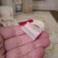 Load image into Gallery viewer, Miniature Gloves In Gift Box Dollhouse Accessory Pink Linen & Lace 1:12