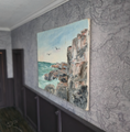 Load image into Gallery viewer, Signed Bar Harbor Coastal Seascape Impressionistic Oil Painting