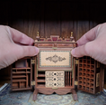 Load image into Gallery viewer, Orvin Benonie Fjare Victorian Wooton Patent Cabinet Secretary Desk with Working Compartments