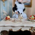 Load image into Gallery viewer, Dimitri Shevchenko Sterling Silver Fluted Teacup, Saucer & Spoon Set