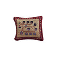 Load image into Gallery viewer, Sharon Garmize Floral Square Micro Petit-Point Pillow with Silk Back