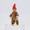 Load image into Gallery viewer, Clay elf character in a red hat and brown outfit on a white background