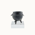 Load image into Gallery viewer, Cauldron #3 by Georgia Marfels Hand Sculpted Clay OOAK Halloween Miniature 1 3/8" Tall