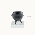 Load image into Gallery viewer, Cauldron #3 by Georgia Marfels Hand Sculpted Clay OOAK Halloween Miniature 1 3/8" Tall