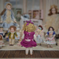 Load image into Gallery viewer, Miniature Dollhouse Porcelain Toddler Doll Little Girl Ringlets by Marcello Cupella