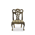 Load image into Gallery viewer, Chippendale-Style Ribbon-Back Side Chair with Silk Upholstered Seat